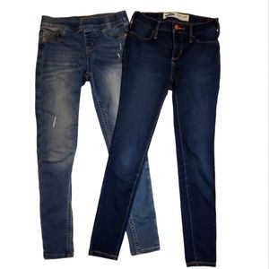 Old Navy & Justice Leggings Jeans Two Pairs